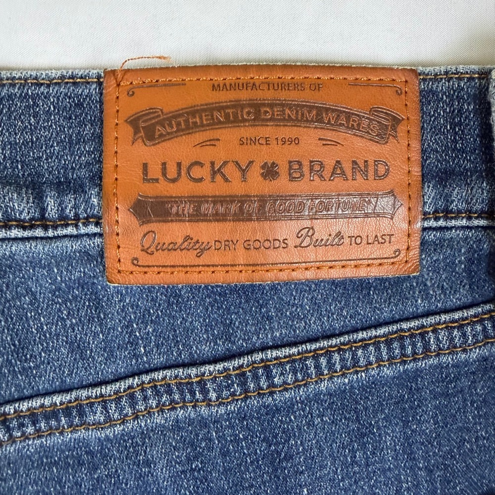 Lucky Brand 223 Straight Mens Jeans 36x30 Medium Wash Blue Denim F00168 - Picture 10 of 11